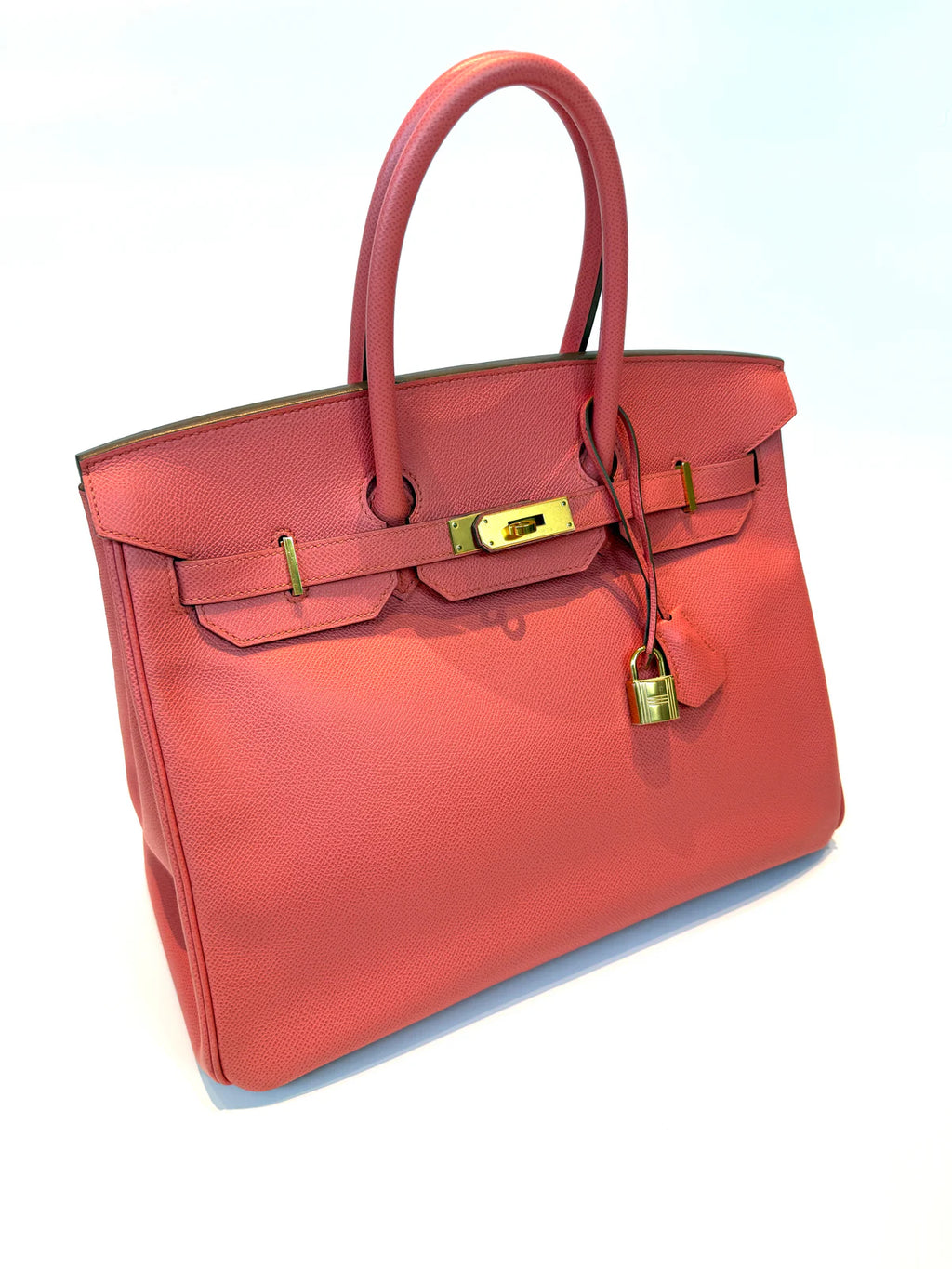 HERMÈS BIRKIN 35 FLAMINGO PINK EPSOM LEATHER WITH GHW