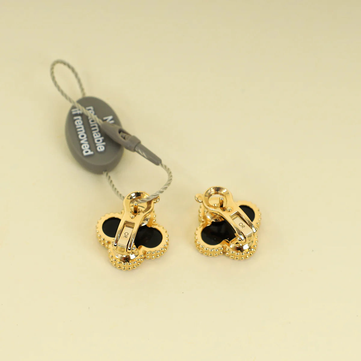 Van Cleef & Arpels 18K Yellow Gold Vintage Alhambra Earrings