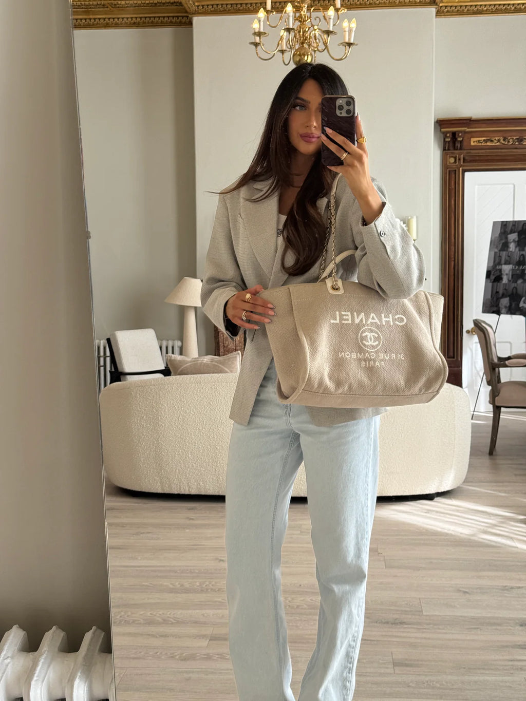 CHANEL DEAUVILLE TOTE BAG