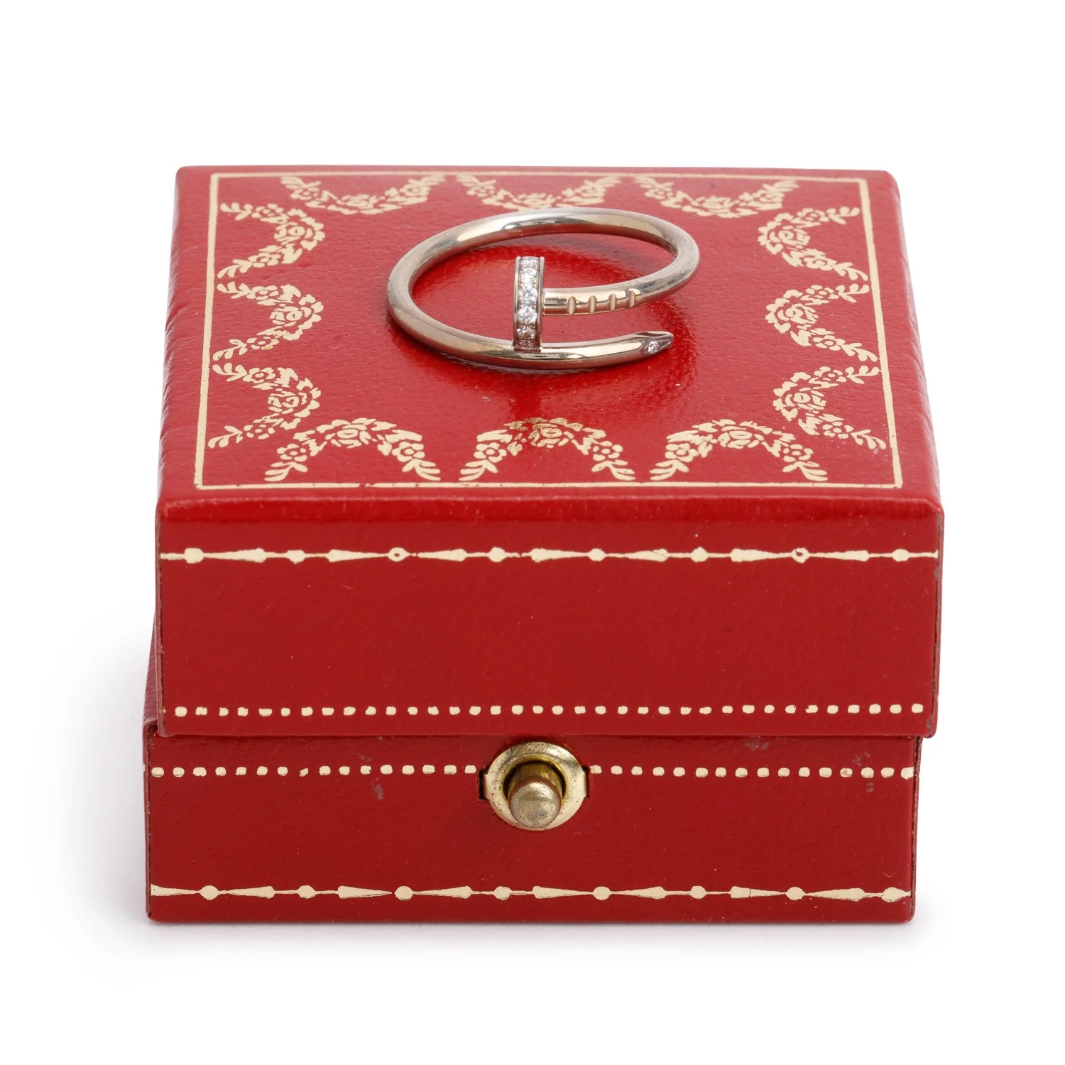 18k White Gold Diamond Juste Un Clou Ring, Small Model, Size 53 6.25