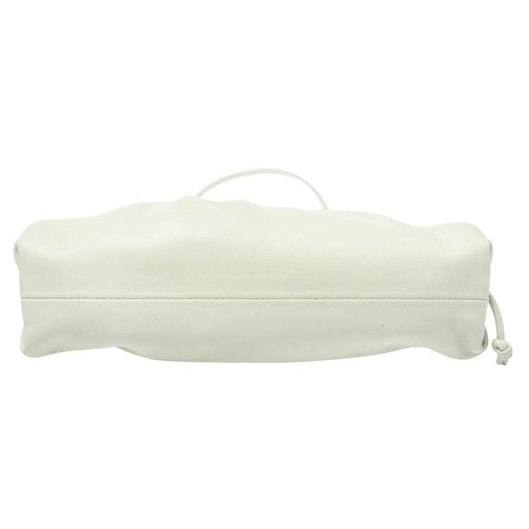 Bottega Veneta Ivory Leather Mini Pouch Bag