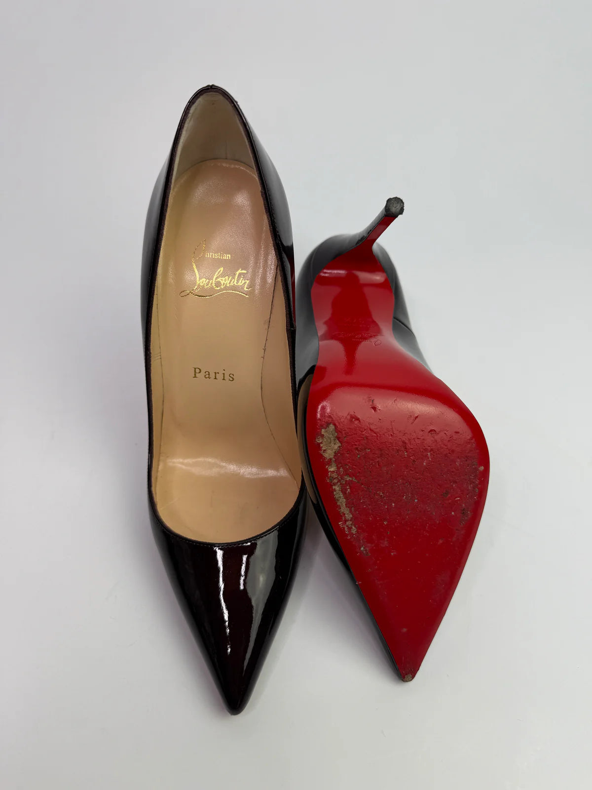 CHRISTIAN LOUBOUTIN SO KATE 120 IN ROUGE NOIR (SIZE 37.5/UK4.5)