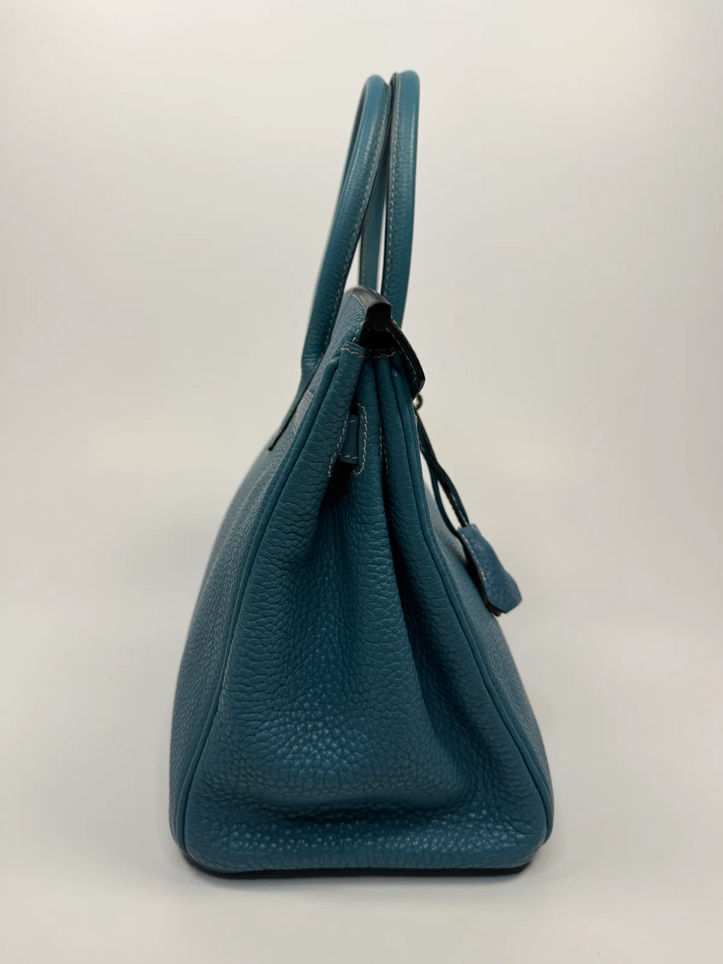 HERMÈS BIRKIN 30 IN BLUE JEAN TOGO LEATHER WITH PHW