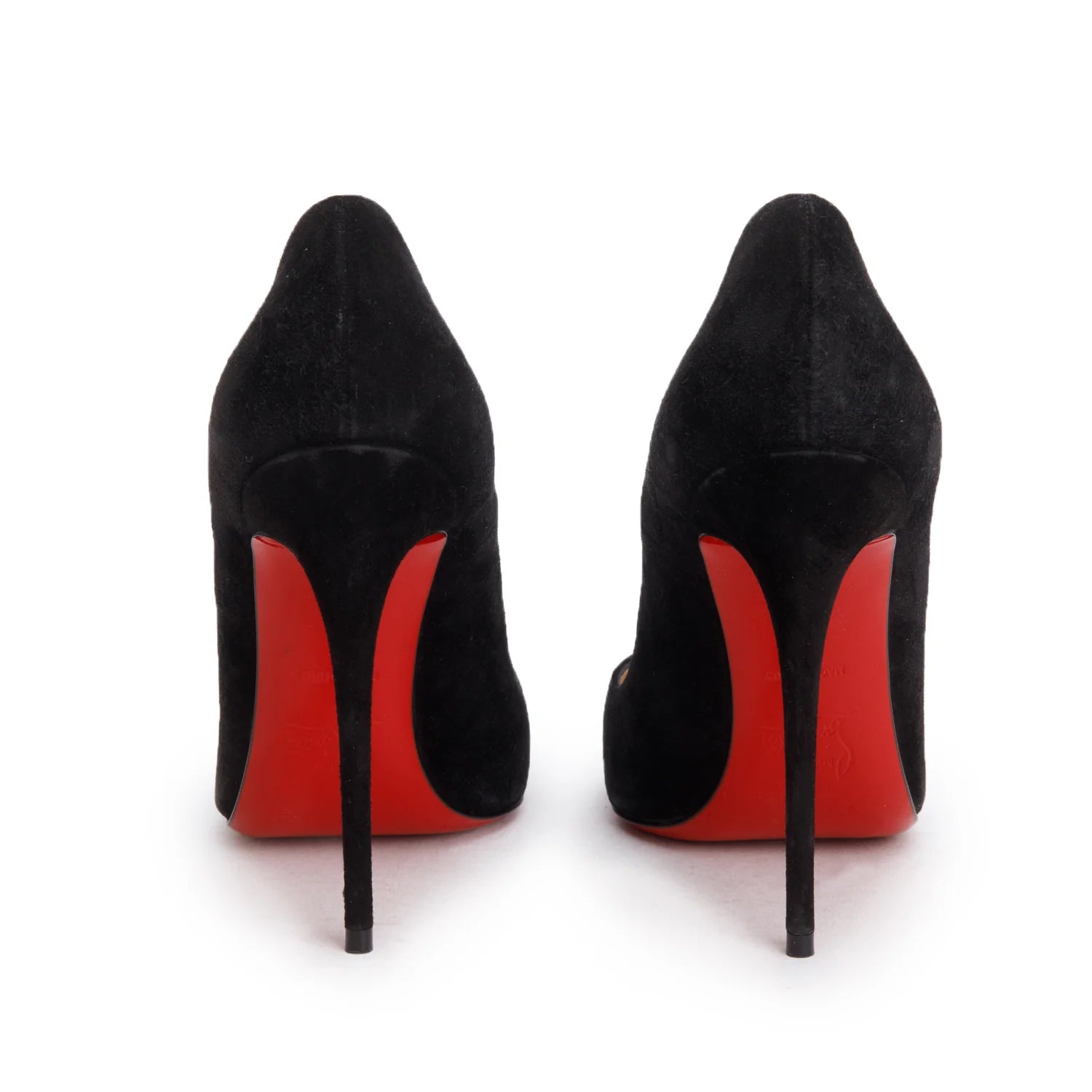 Christian Louboutin Black Veau Velours So Kate 120 Pumps, Size 36
