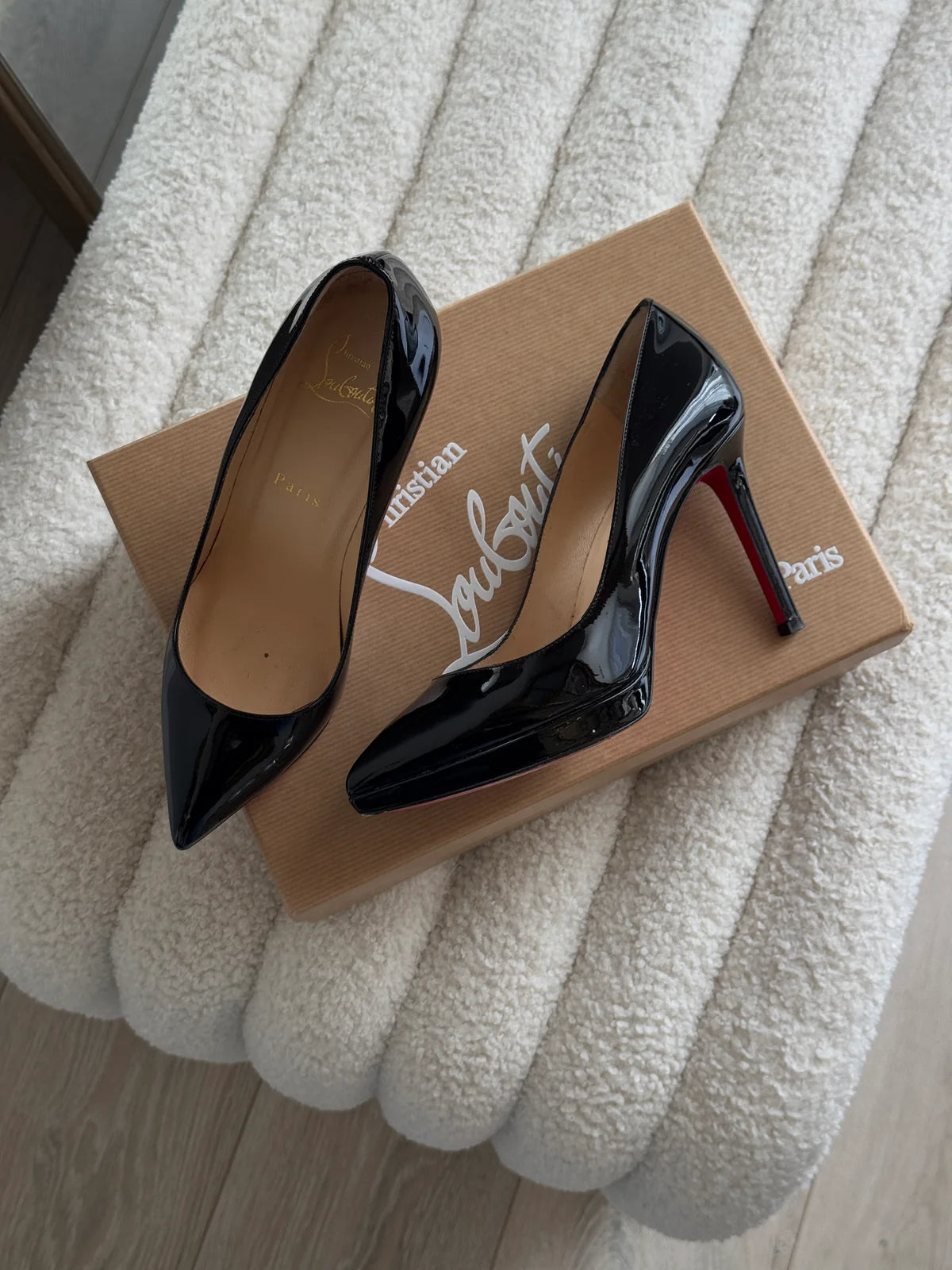 CHRISTIAN LOUBOUTIN PIGALLE PLATO 100 HEELS (SIZE 36.5/UK3.5)