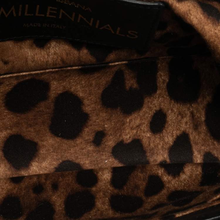 Dolce & Gabbana Black Quilted Leather DG Millennials Shoulder Bag