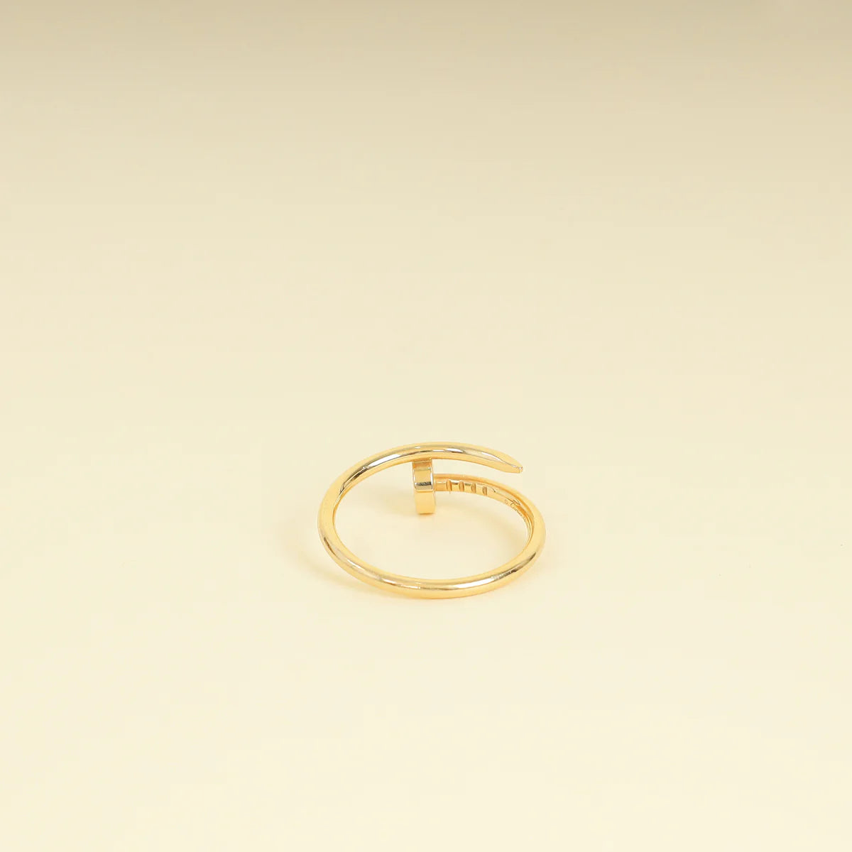 Cartier 18K Yellow Gold Juste Un Clou Small Model Ring 56