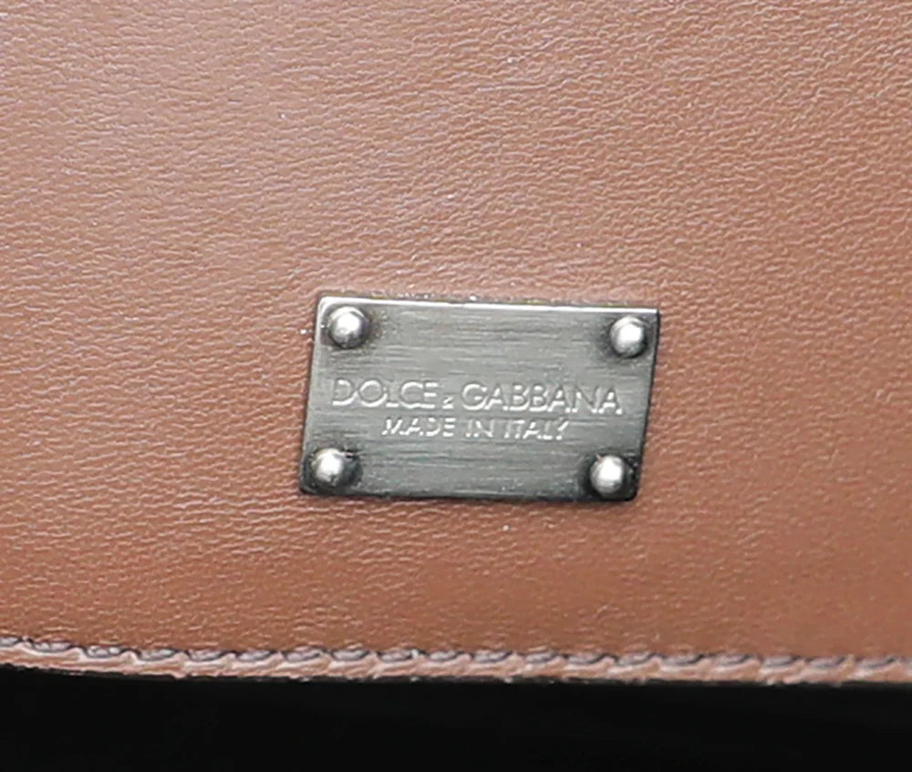 Dolce & Gabbana Multicolor Monica Python Brocade Bag