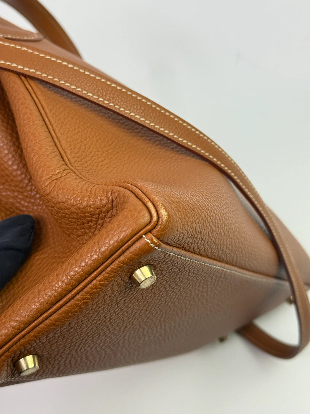 HERMÈS KELLY 28 IN GOLD CLEMENCE LEATHER WITH GHW