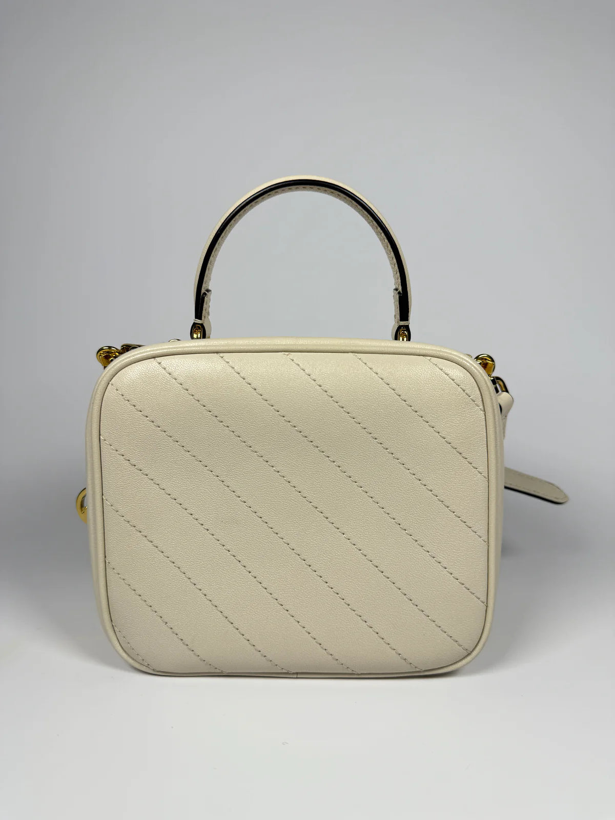 GUCCI BLONDIE LEATHER TOP HANDLE BAG