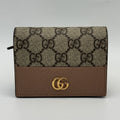 GUCCI BI-COLOUR GG MARMONT MINI WALLET
