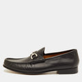 Gucci Horsebit Size 41.5 Black Leather Slip On Loafers