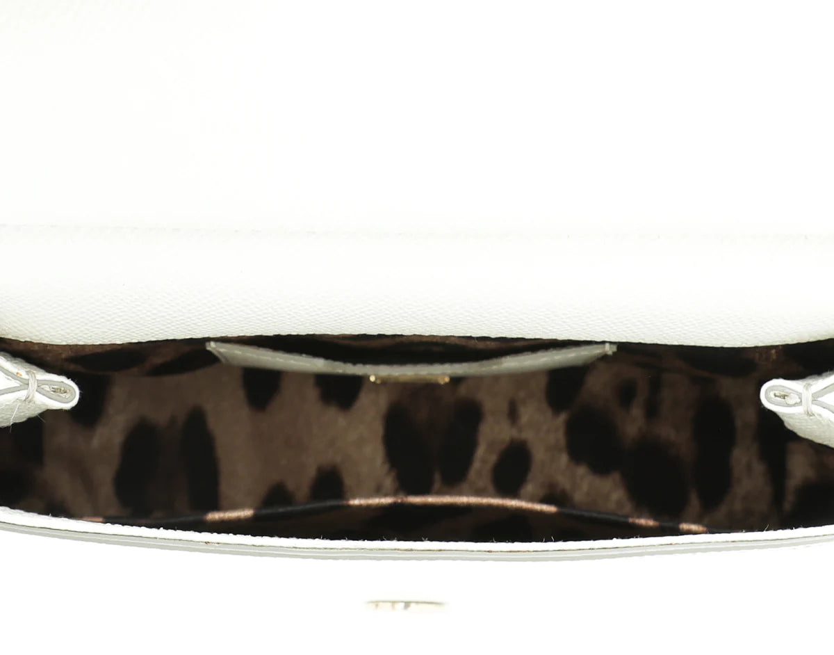 Dolce & Gabbana White Sicily Small Bag