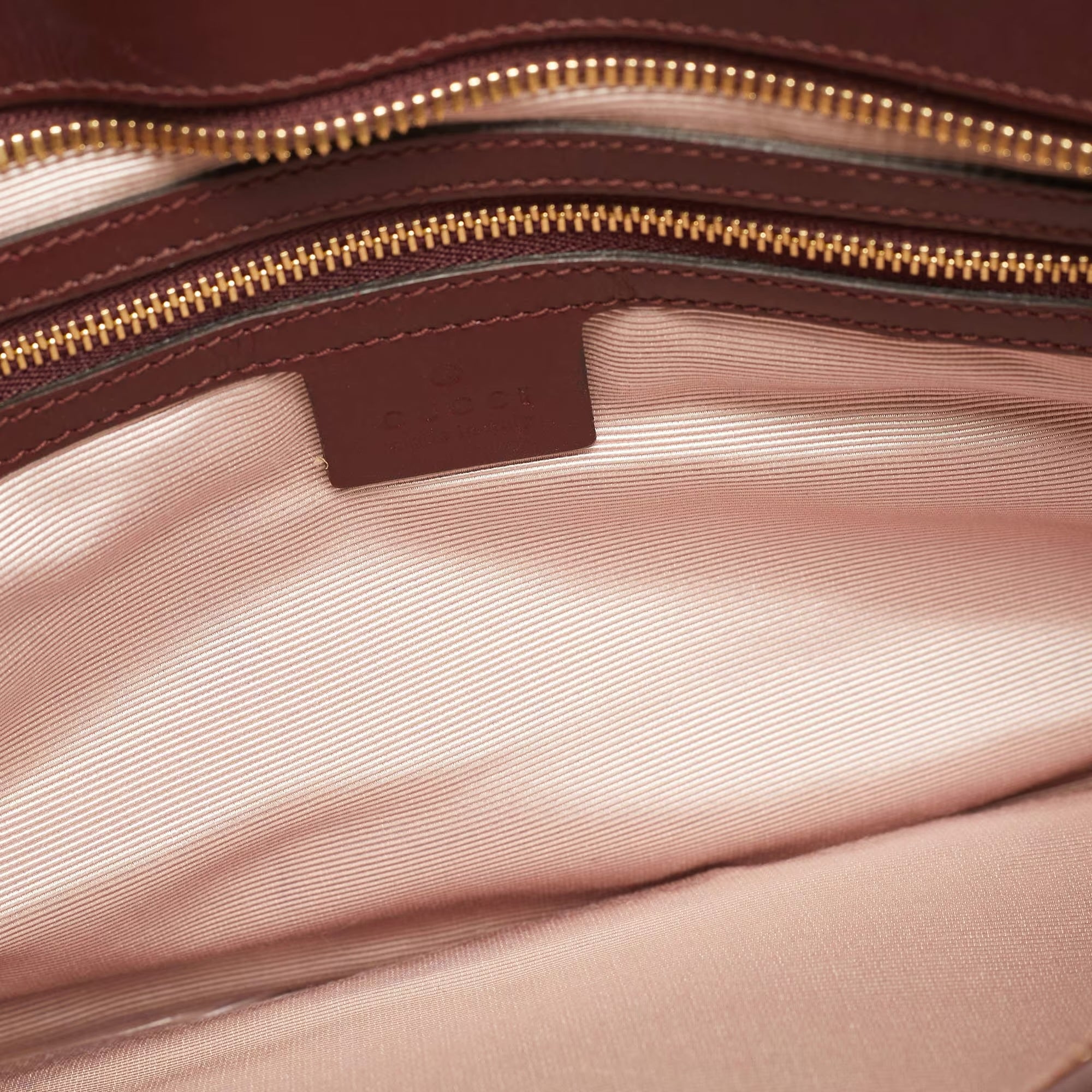 Gucci Arli Burgundy Leather Totes Bag