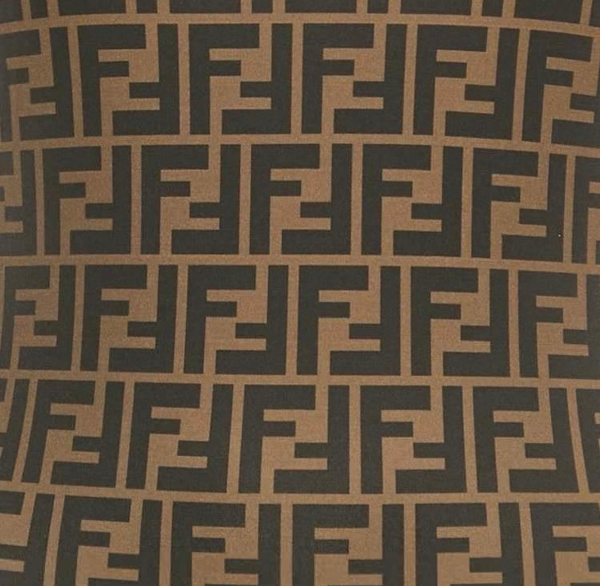 Fendi Brown Zucca Monogram Technical Reversible Swimsuit M