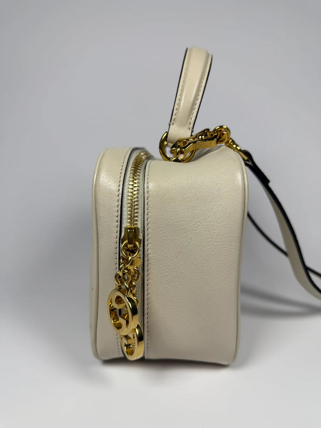 GUCCI BLONDIE LEATHER TOP HANDLE BAG