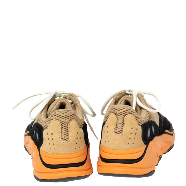 Yeezy x Adidas Multicolor Mesh And Suede Boost 700 Enflame Amber Sneakers Size 42