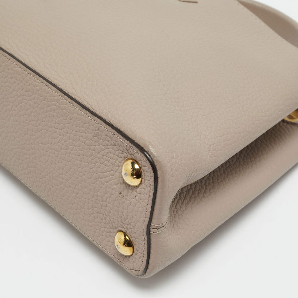 Louis Vuitton Capucines BB Beige Leather Bag