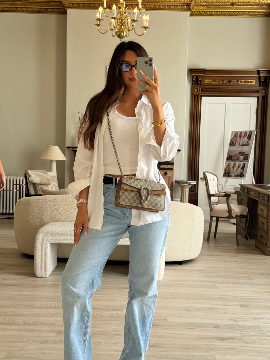 Authentic GUCCI DIONYSUS GG SMALL SHOULDER BAG