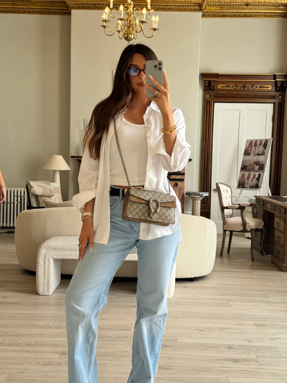 Authentic GUCCI DIONYSUS GG SMALL SHOULDER BAG