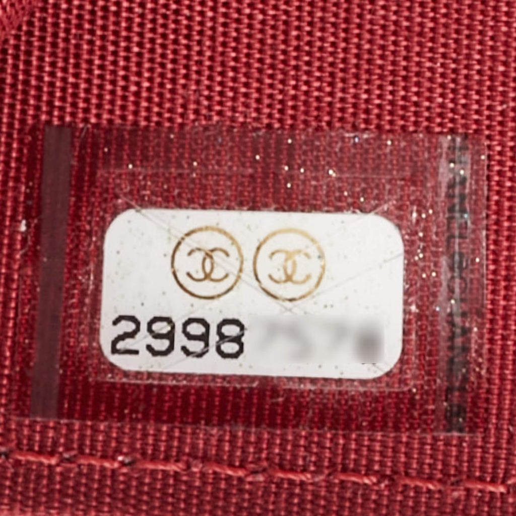 Chanel Red Quilted Leather CC Flap Wrist Coin Purse