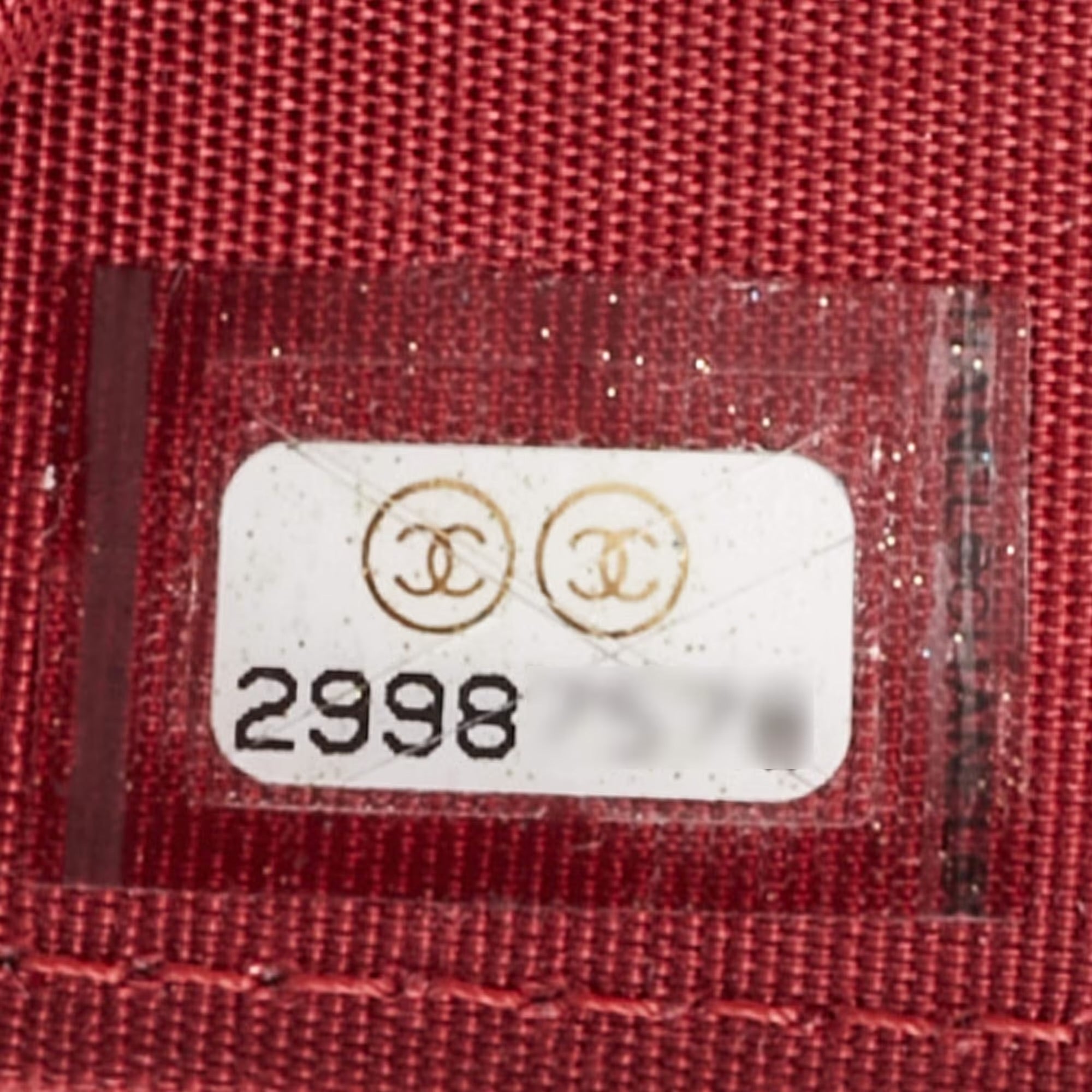 Chanel Red Quilted Leather CC Flap Wrist Coin Purse