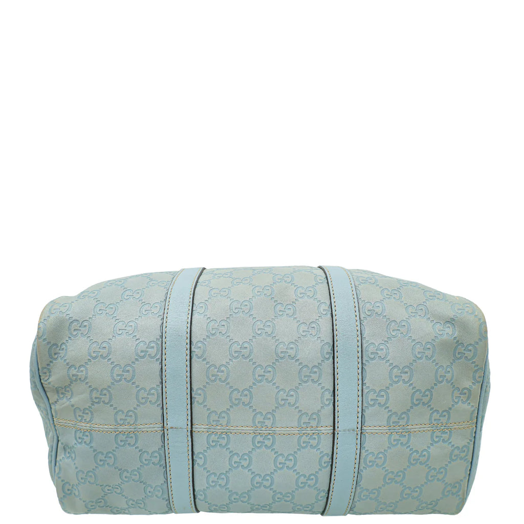 Gucci Light Blue Guccissima Joy Boston Medium Bag