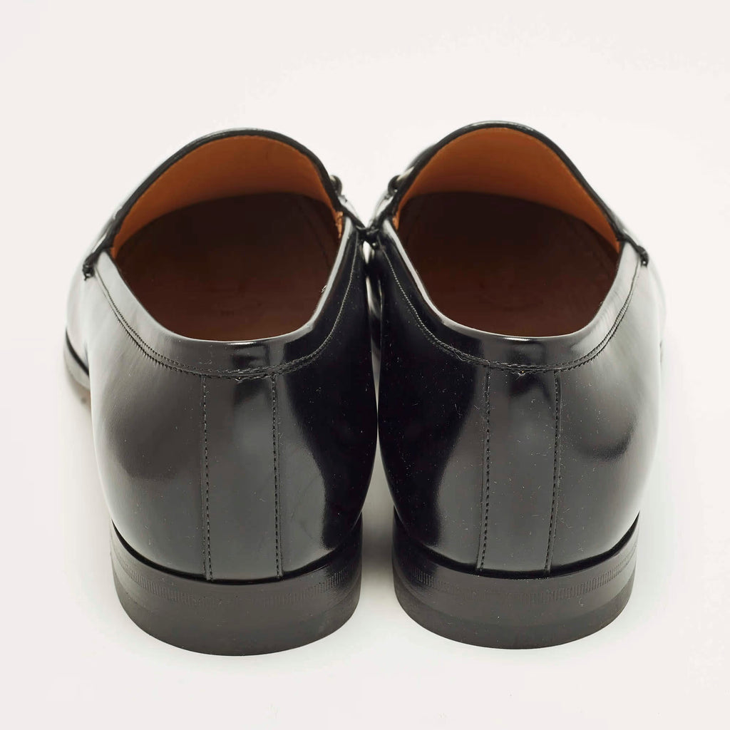 Gucci Horsebit Size 46 Black Leather Loafers