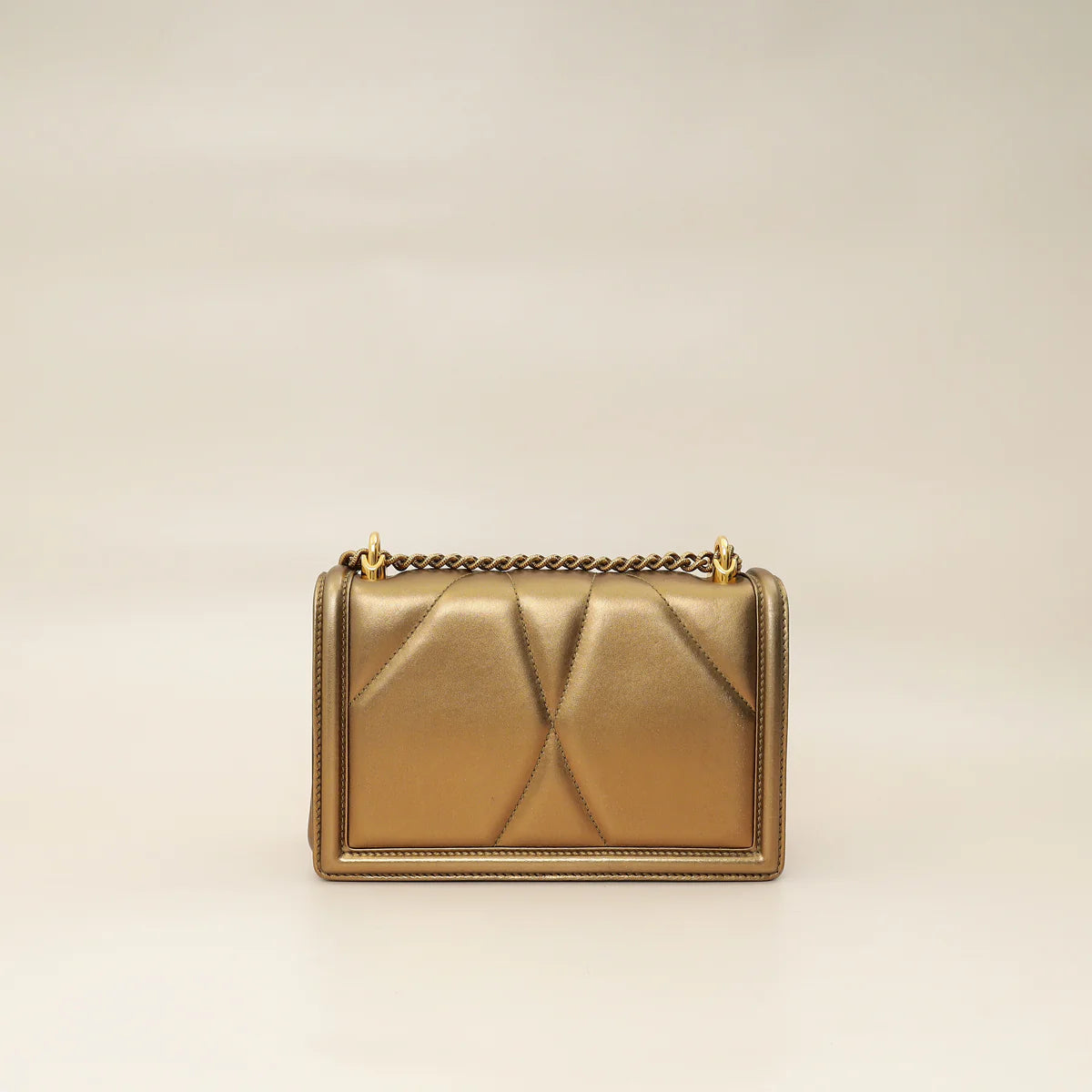 Dolce & Gabbana Bronze Devotion Flap Bag
