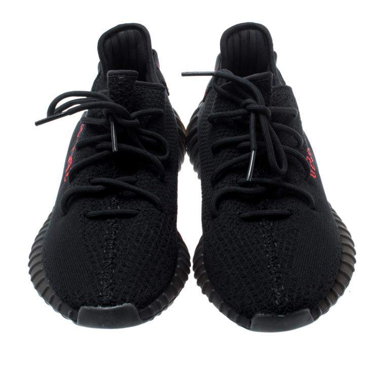 Adidas Yeezy Boost 350 V2 Black Red Sneakers Size EU 36 2/3 US 4.5