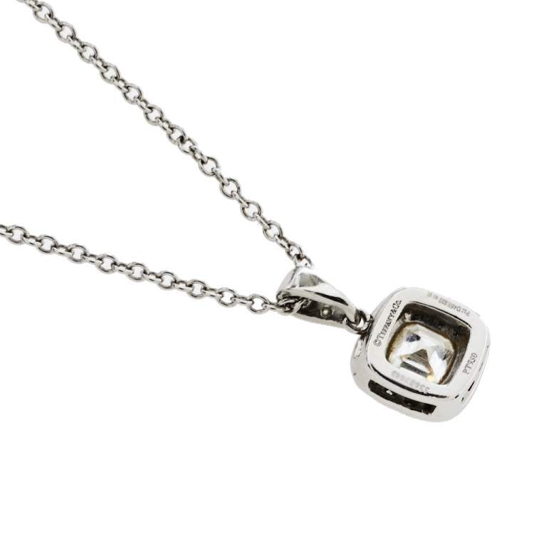 Tiffany & Co. Legacy Diamond Platinum Pendant Necklace