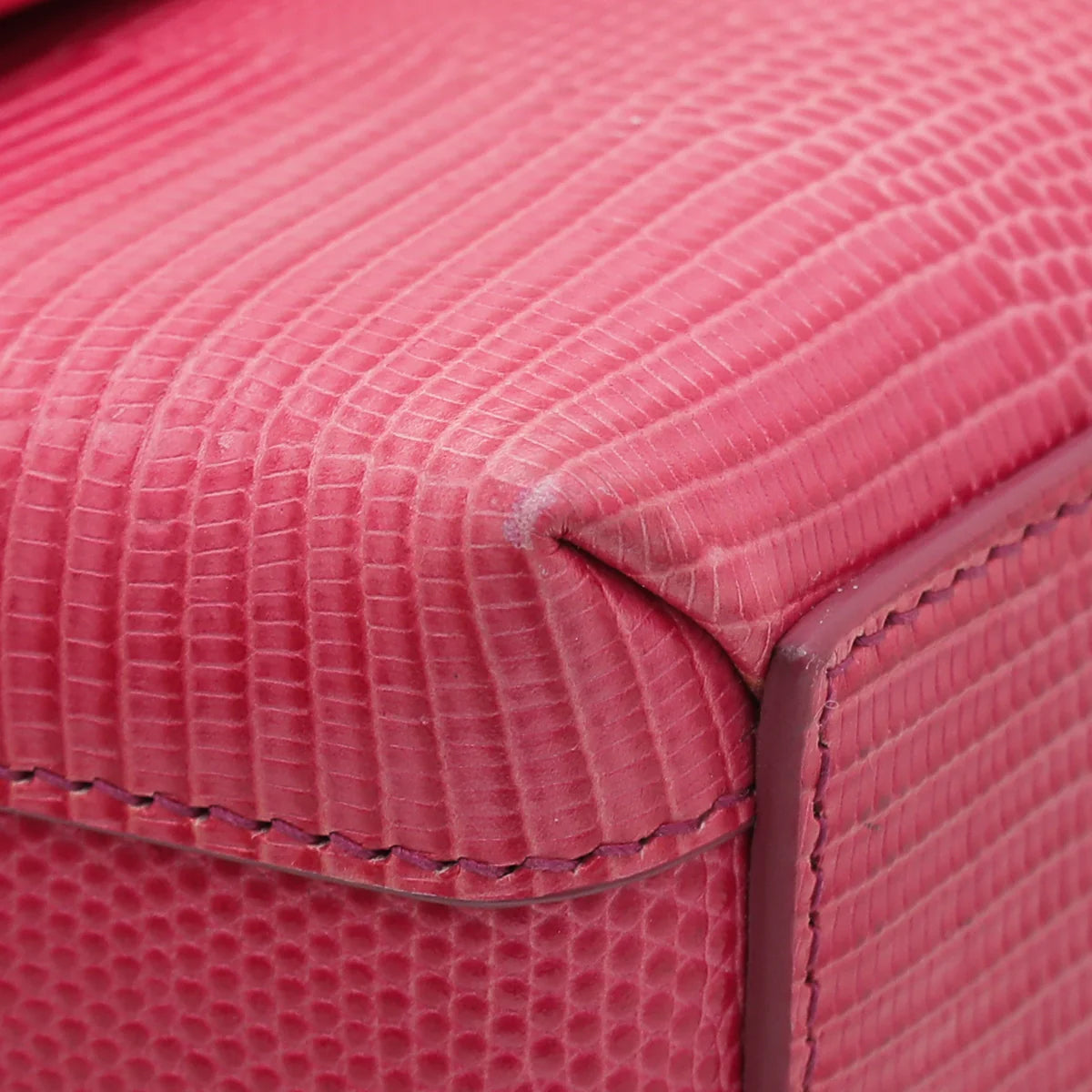 Dolce & Gabbana Red Lizard Millennials Flap Chain Bag