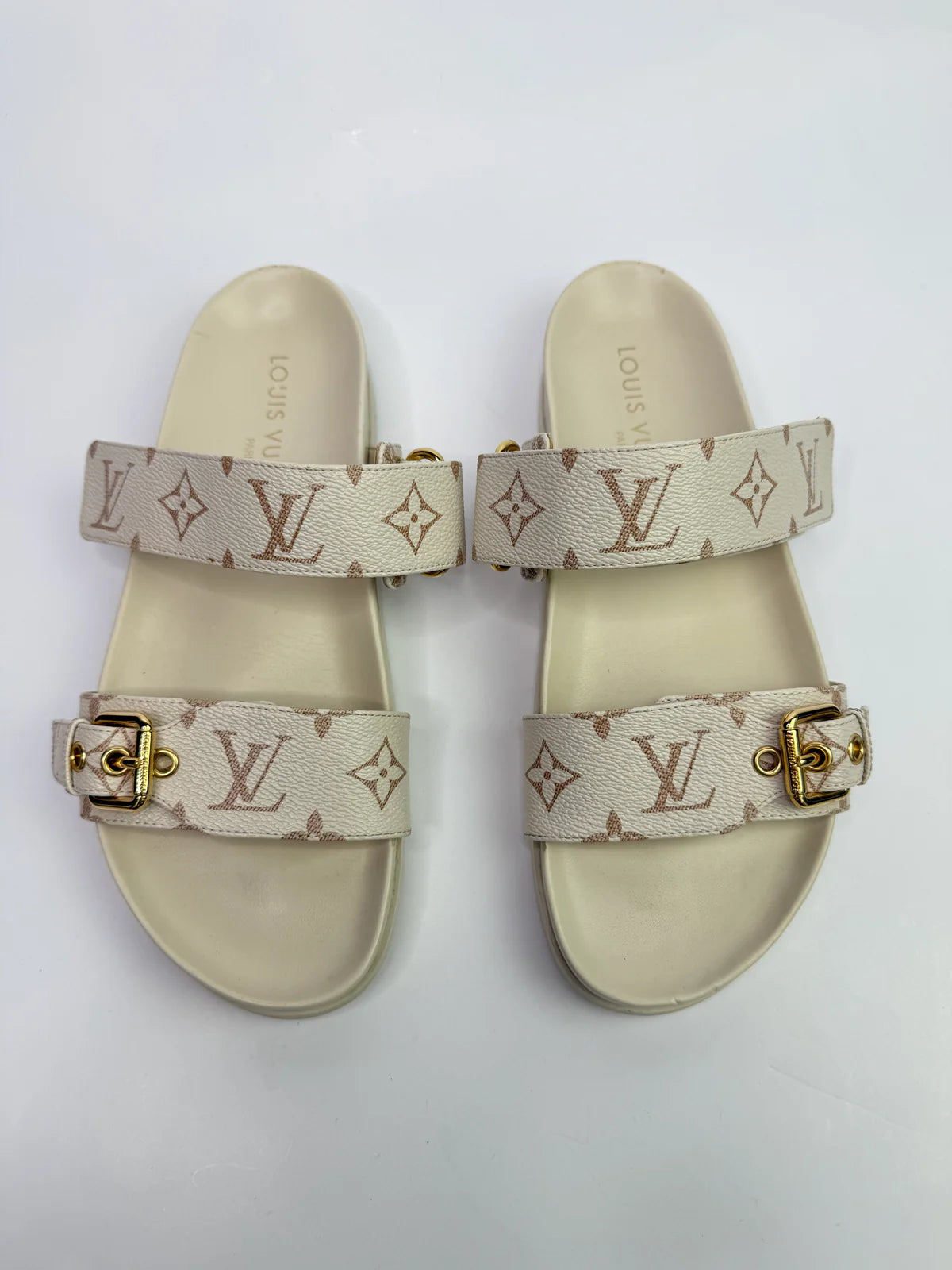 LOUIS VUITTON BOM DIA FLAT MULES (SIZE 40/UK7)