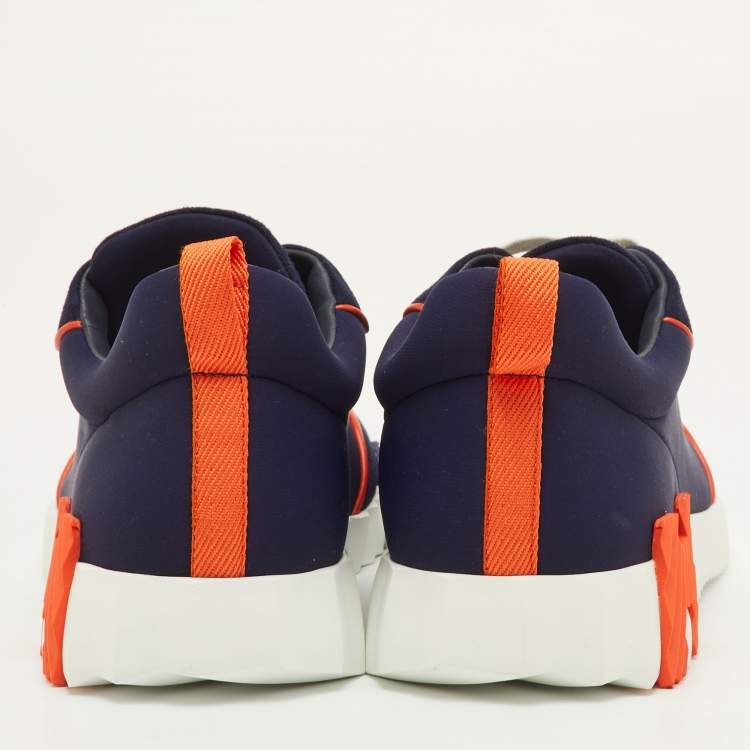 Hermès Bouncing Size 42 Multicolor Neoprene and Suede Low Top Sneakers