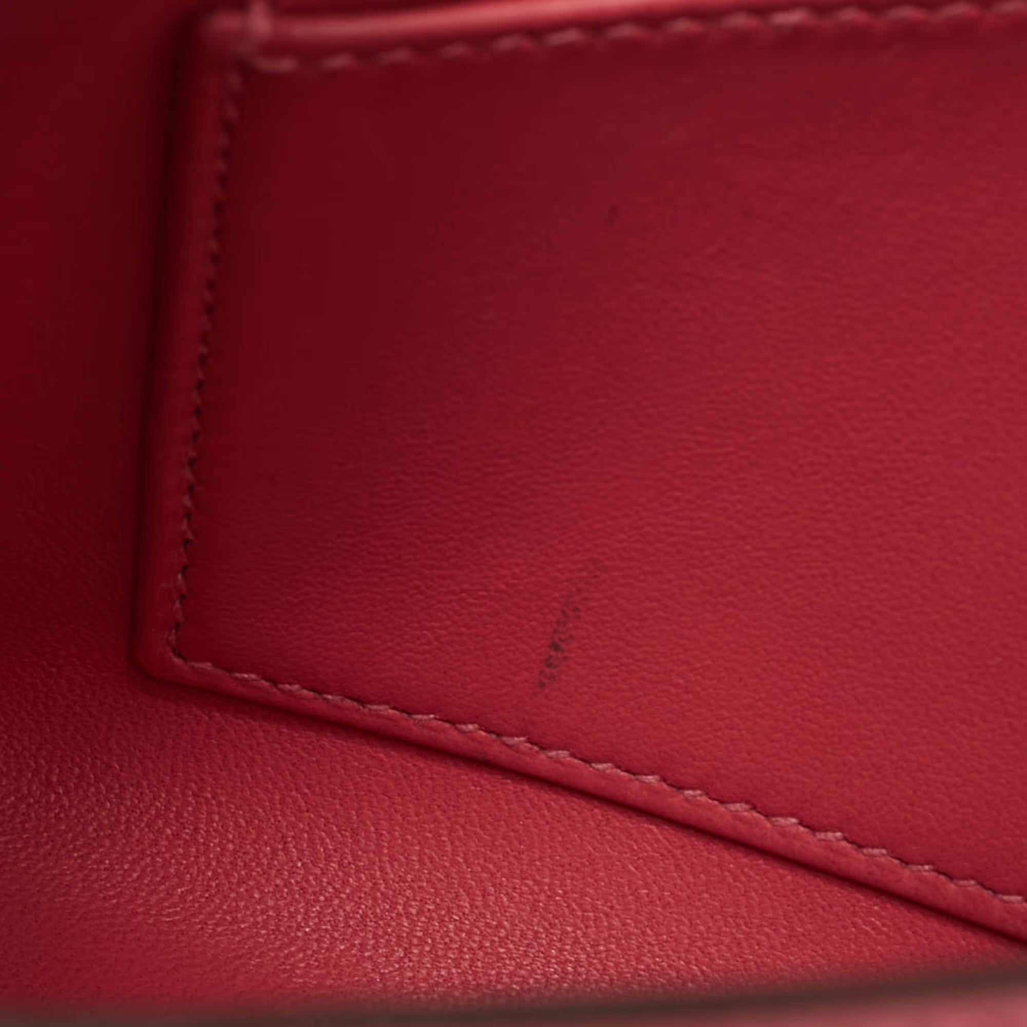 Hermes Kelly II Sellier Mini 20 Gold Finish Rose Azalee Chevre Leather Top Handle Bag