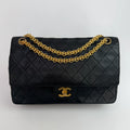 CHANEL VINTAGE BIJOUX CHAIN DOUBLE FLAP WITH GHW