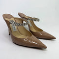 JIMMY CHOO BING 100 MULES (SIZE 39.5/UK6.5)