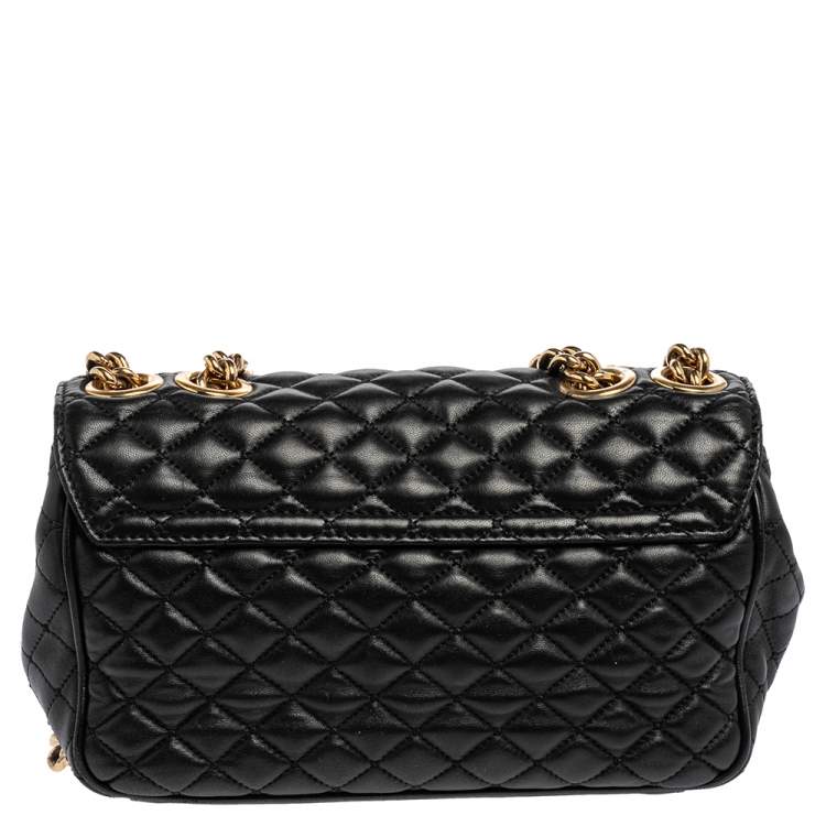 Dolce & Gabbana Black Quilted Leather DG Millennials Shoulder Bag