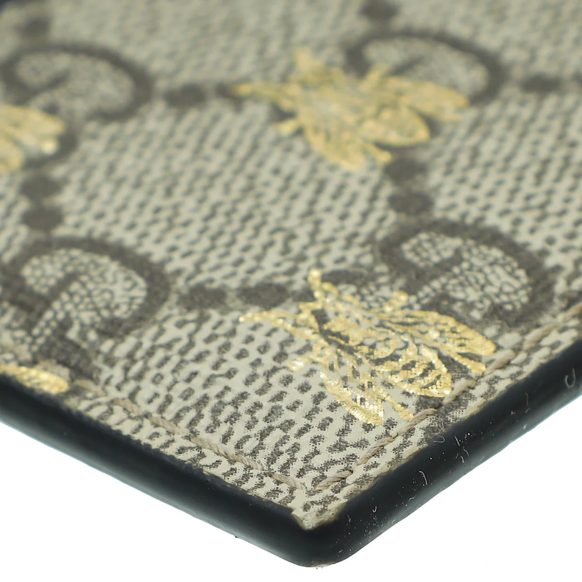 Gucci Tricolor GG Supreme Bees Card Holder