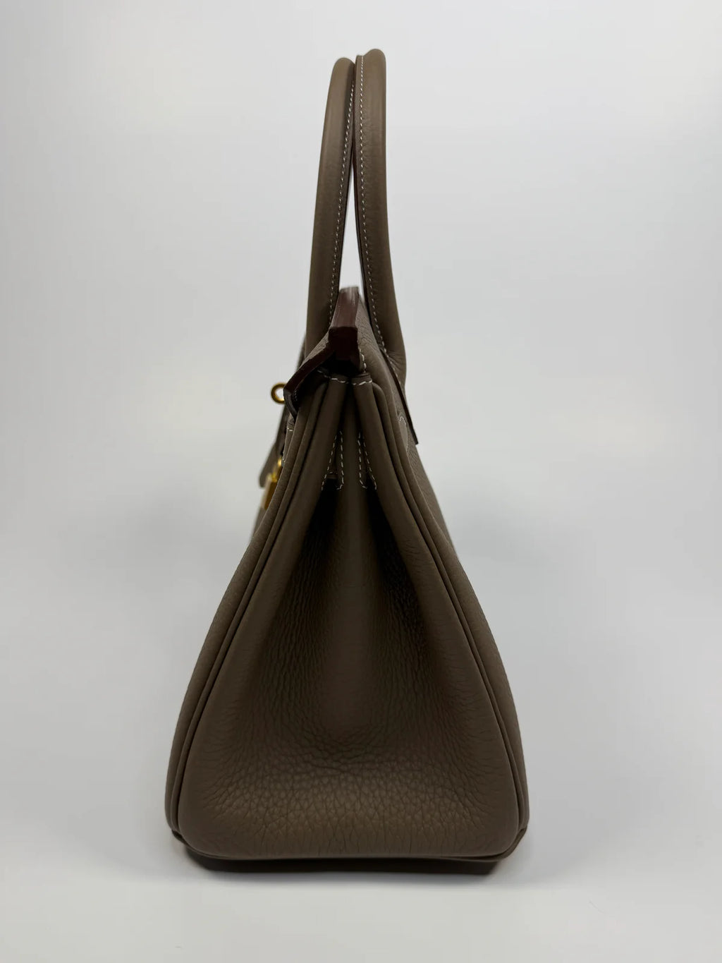 HERMÈS BIRKIN 30 IN ETOUPE TOGO LEATHER WITH BRUSHED GHW