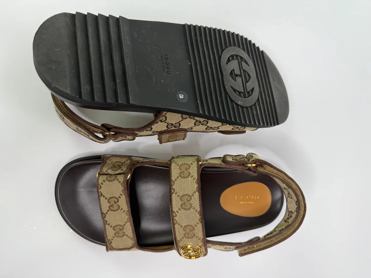 GUCCI GG DAD SANDALS (SIZE 40/UK7)