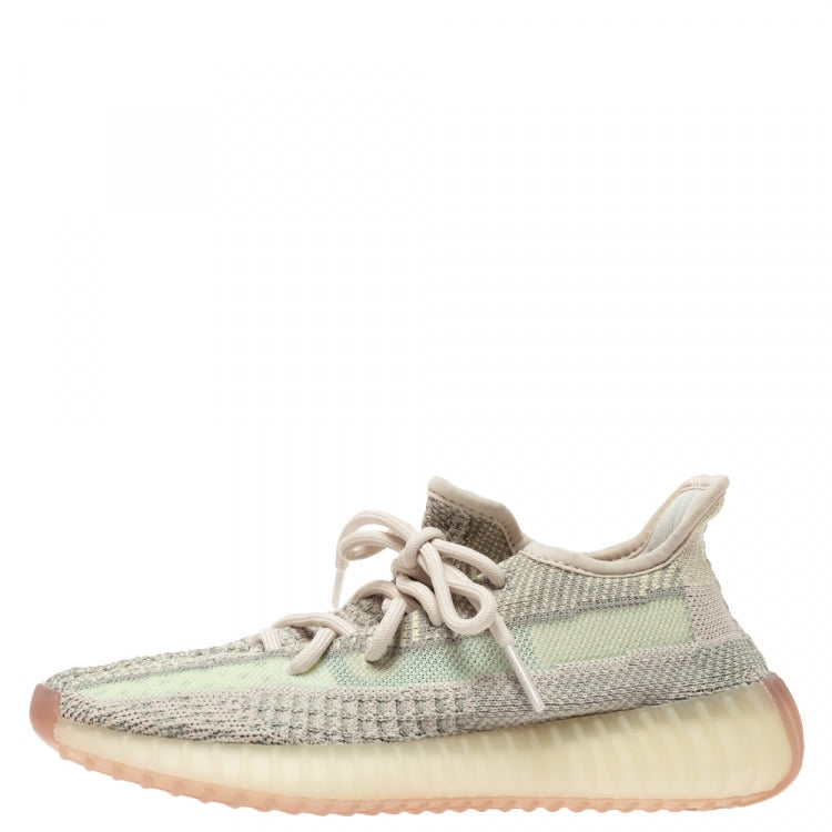 Yeezy x Adidas Multicolor Cotton Knit Boost 350 V2 Citrin Sneakers Size 36