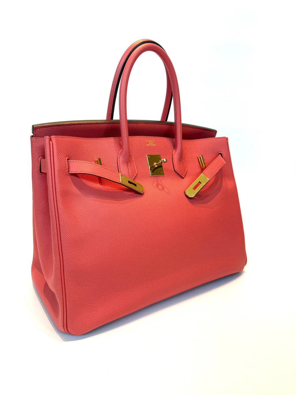 HERMÈS BIRKIN 35 FLAMINGO PINK EPSOM LEATHER WITH GHW
