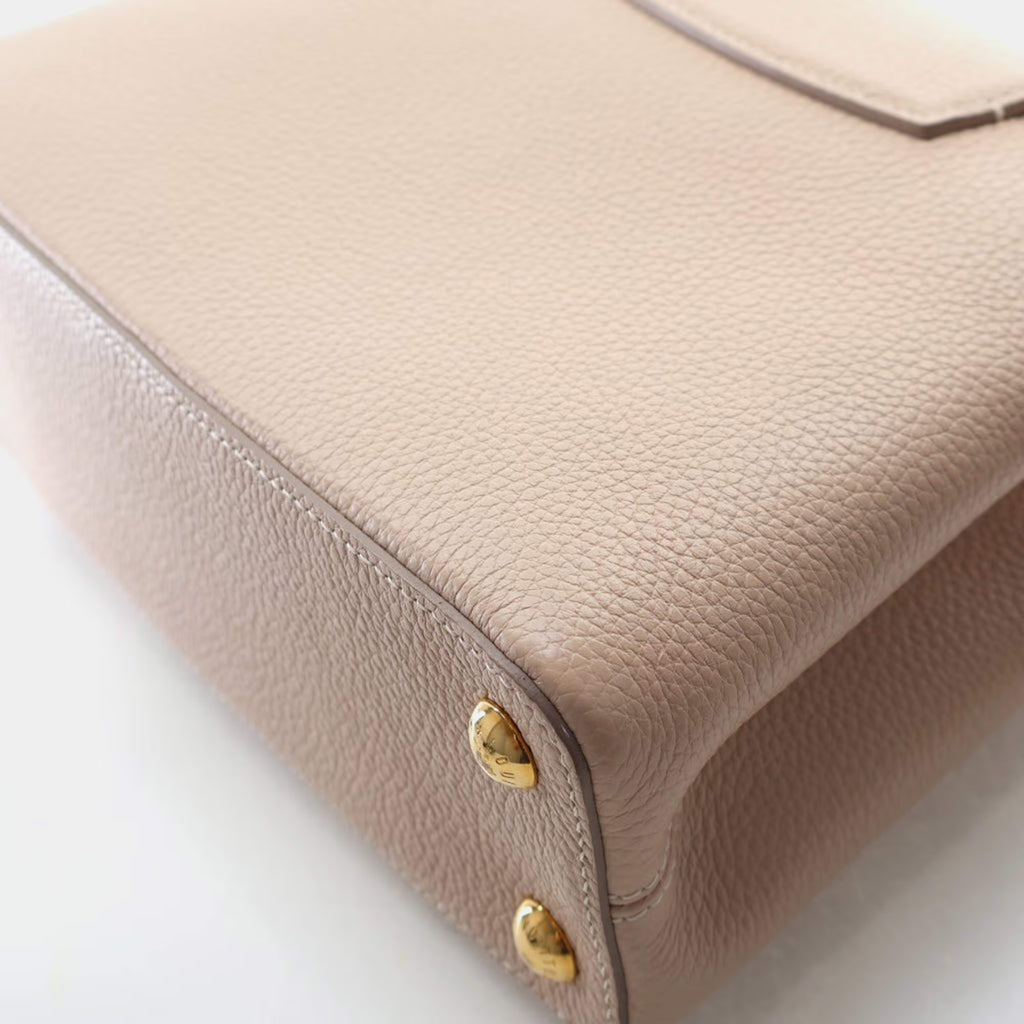 Louis Vuitton Studded Capucines BB Taurillon Leather Top Handle Bag