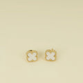 Van Cleef & Arpels 18K Yellow Gold Sweet Alhambra MOP Earstuds