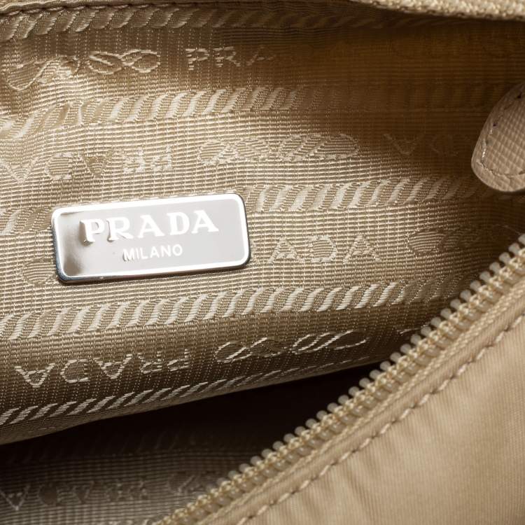 Prada Beige Nylon Mini Re-Edition 2000 Shoulder Bag