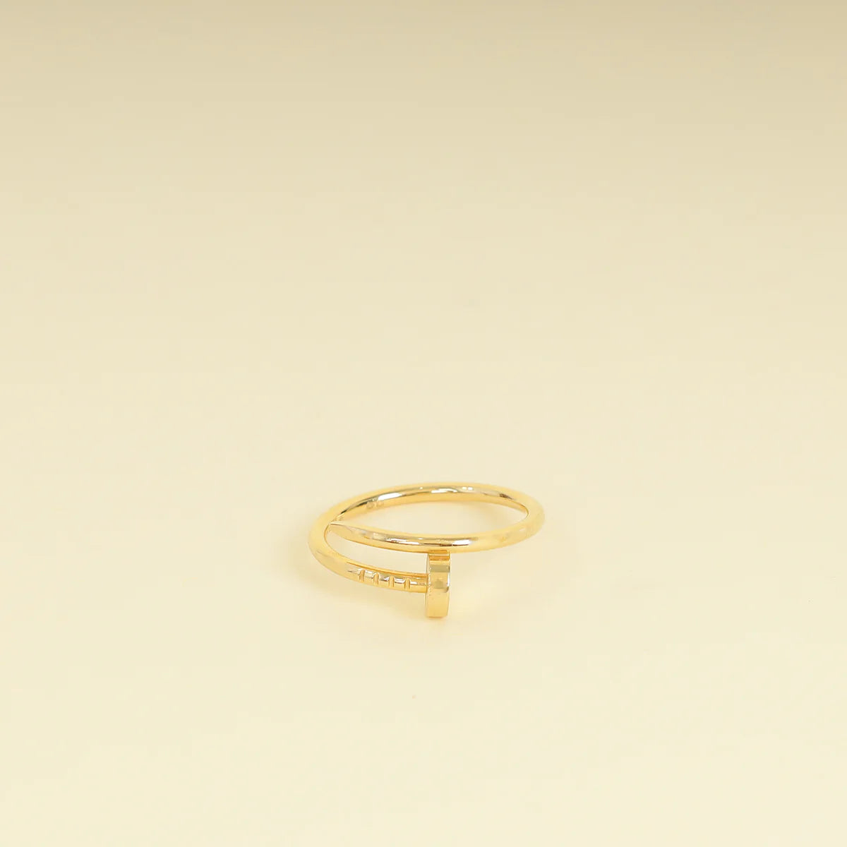 Cartier 18K Yellow Gold Juste Un Clou Small Model Ring 56