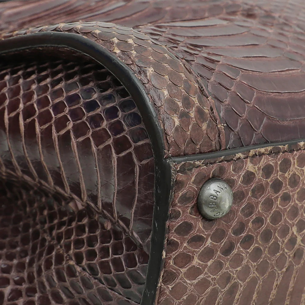 Dolce & Gabbana Multicolor Monica Python Brocade Bag