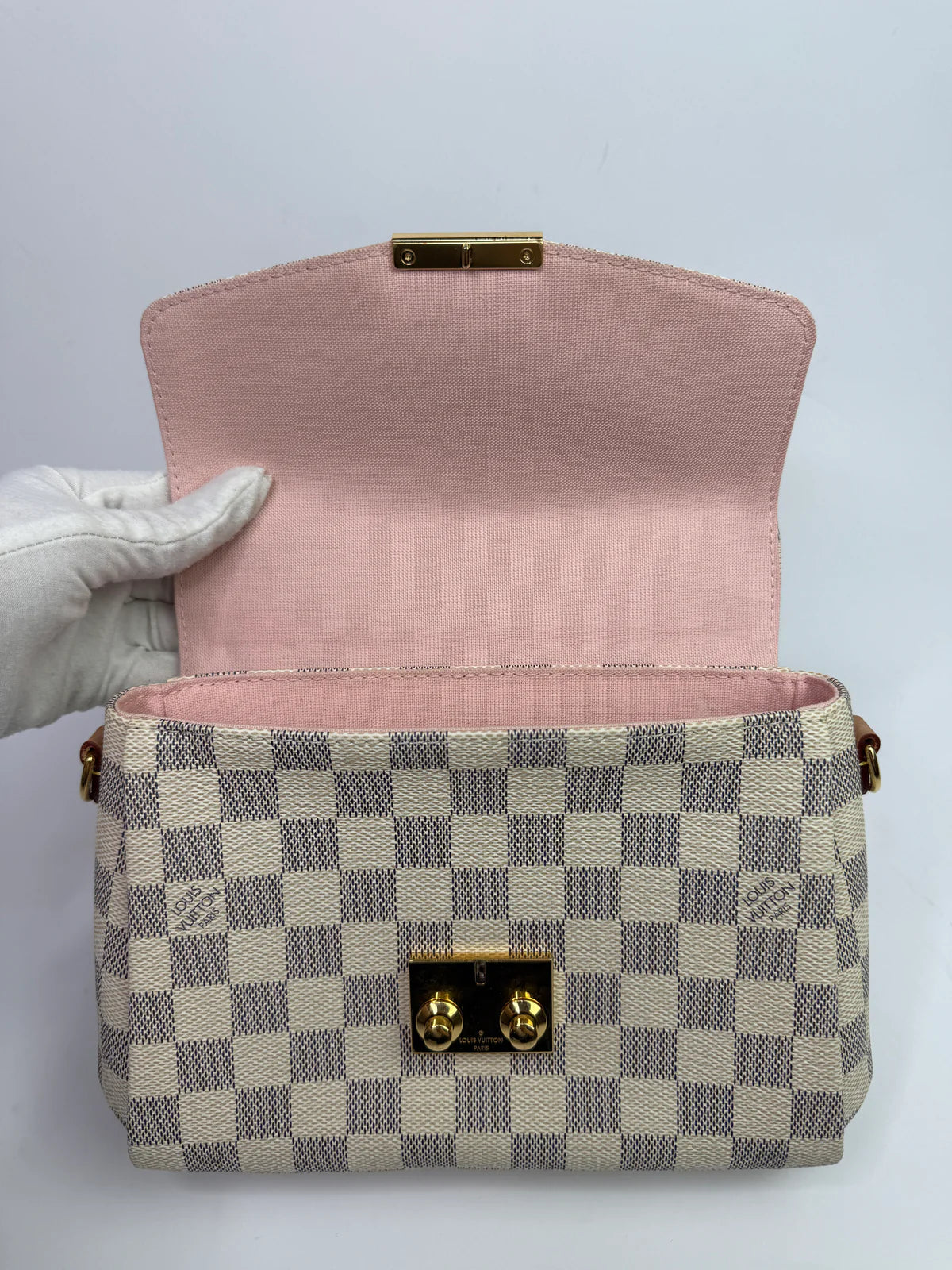 LOUIS VUITTON DAMIER AZUR CANVAS CROISETTE BAG