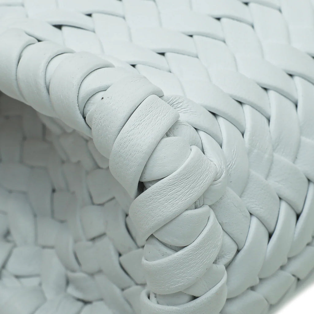 Dolce & Gabbana White Woven Devotion Small Chain Bag